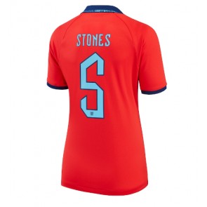 Maillot de foot Angleterre John Stones #5 Extérieur Femmes Monde 2022 Manches Courte